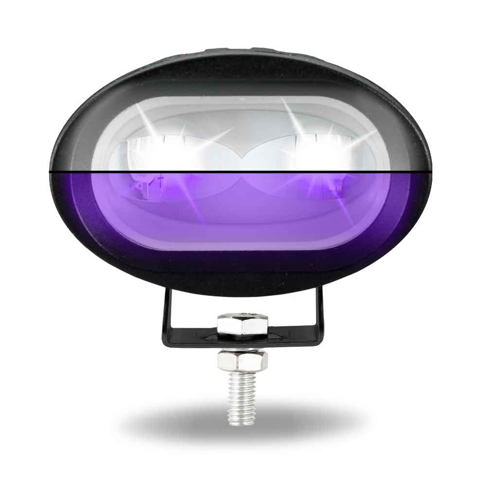 Dual Color Series White/Purple LED Heavy Duty Work Lamp with Dual